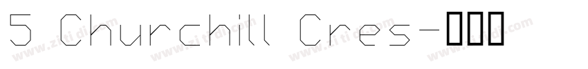 5 Churchill Cres字体转换